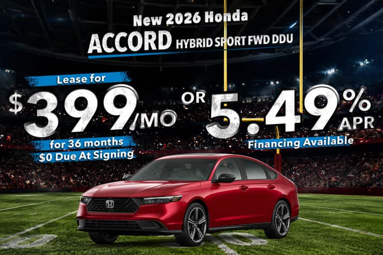 New 2026 Honda Accord Hybrid Sport FWD DDU