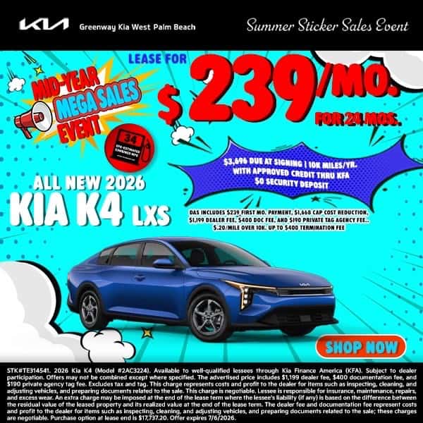 2026 Kia K4 LXS 