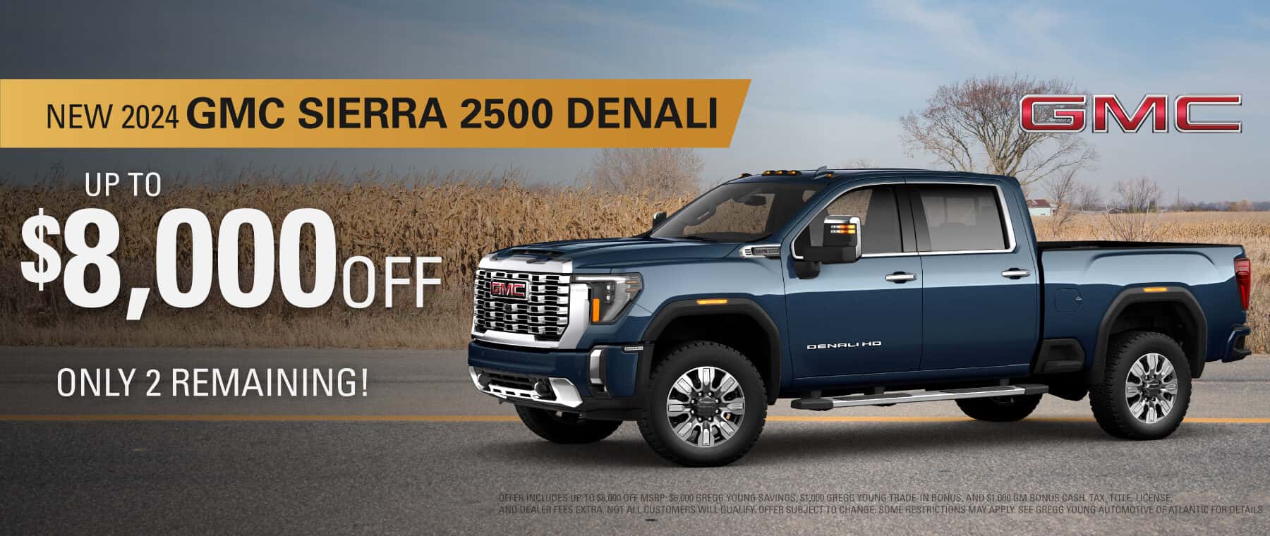 2024 GMC SIERRA 2500 ONLY 2 LEFT!! UP TO $8000 OFF MSRP