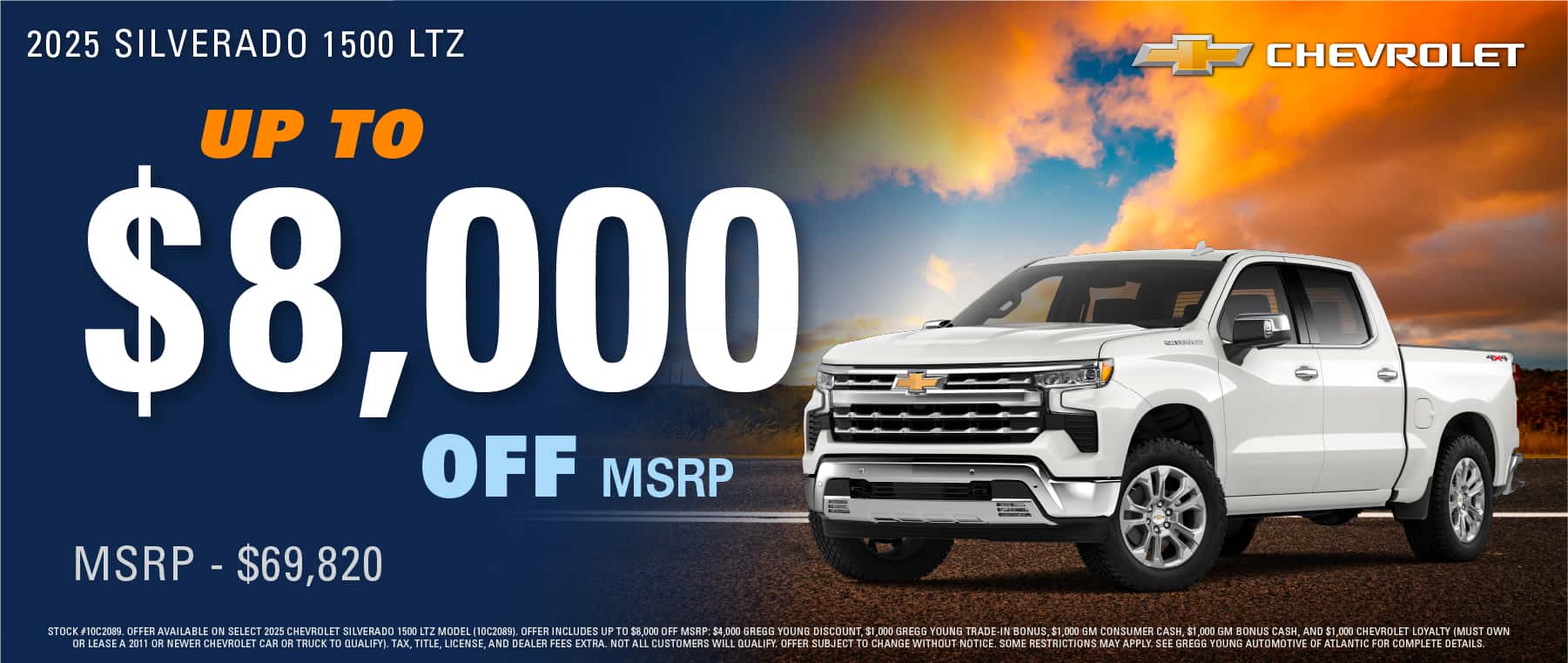 2025 CHEVY SILVERADO 1500 UP TO $8000 OFF MSRP