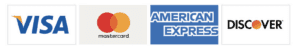 Credit Card Logos - Visa, Mastercard, American Express, Discover
