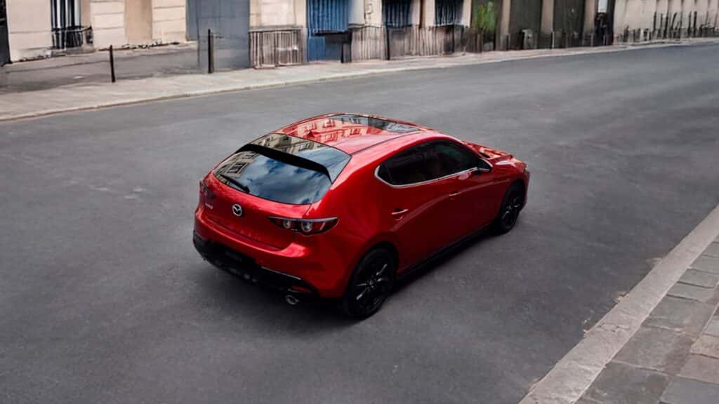 Exterior of a 2026 Mazda3 Hatchback