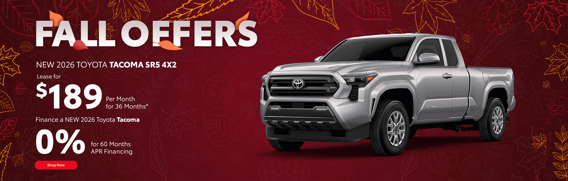 NEW 2026 TOYOTA TACOMA SR5