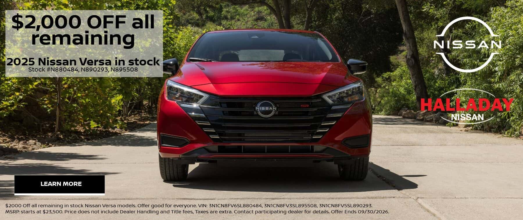 Nissan Versa Sept