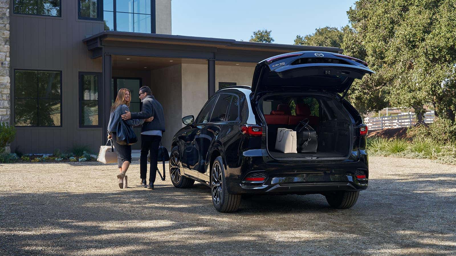 New Mazda CX-70 with Trunk Open