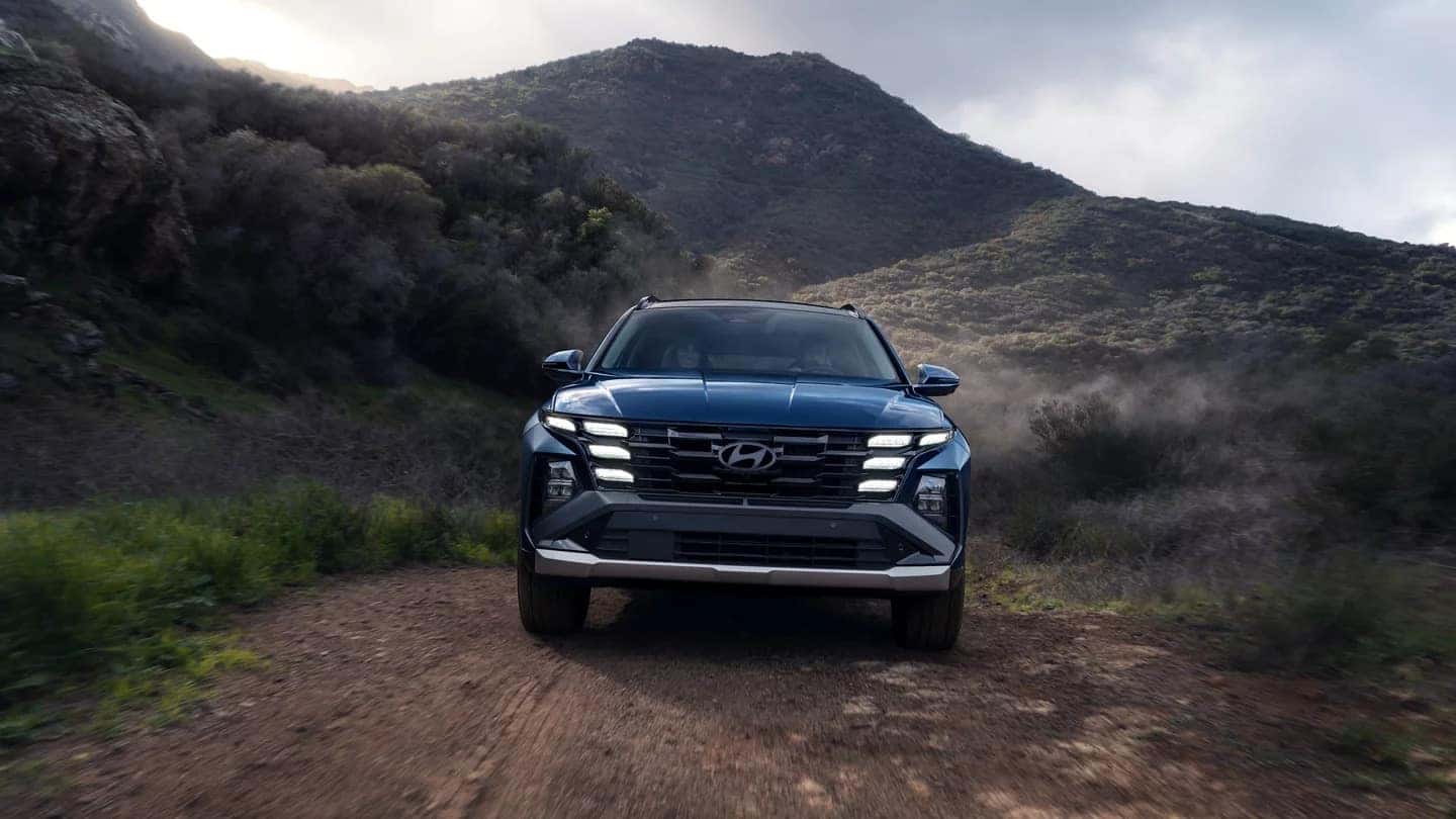 Front View of 2025 Hyundai Tucson Off-Roading