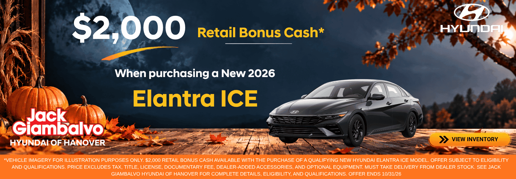 2026 Elantra October Offeres