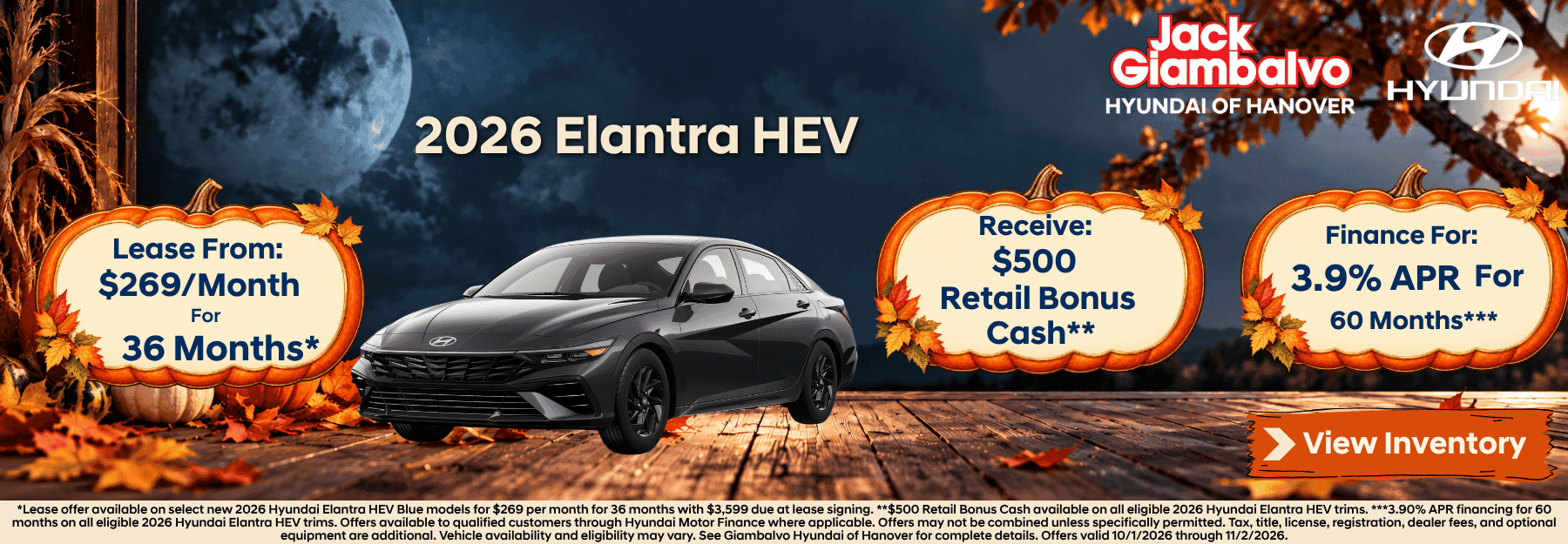 Elantra Hybrid Offers October