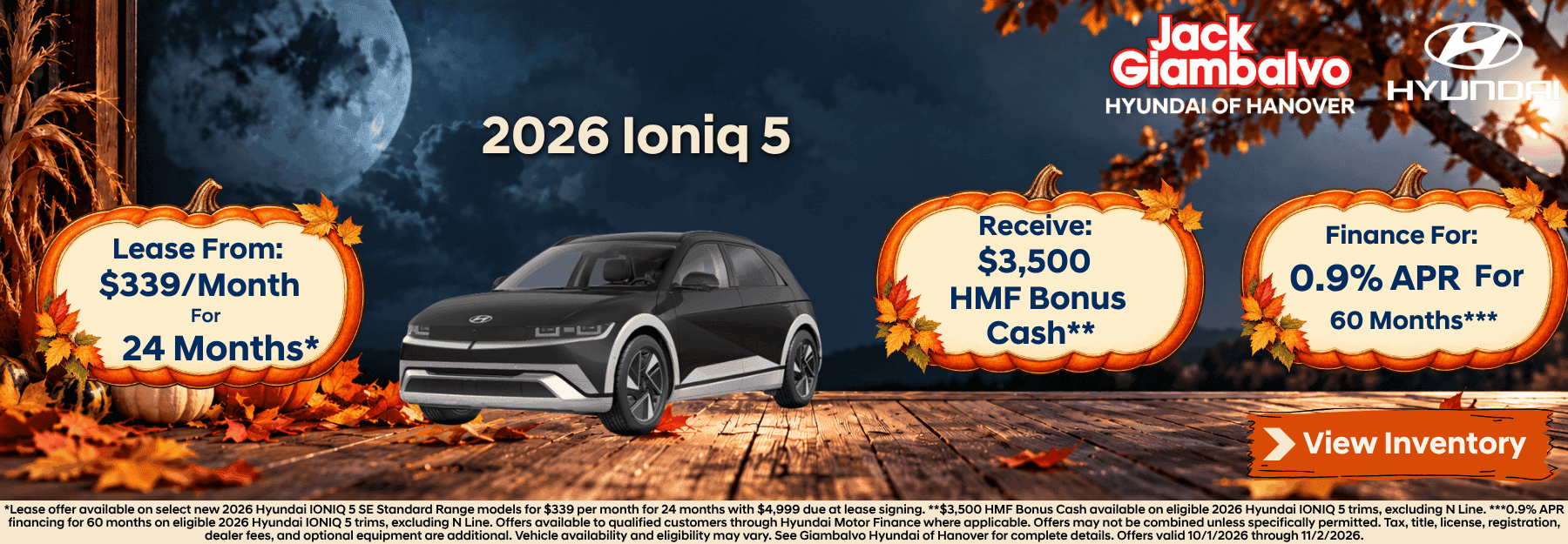 Ioniq 5 Offers October