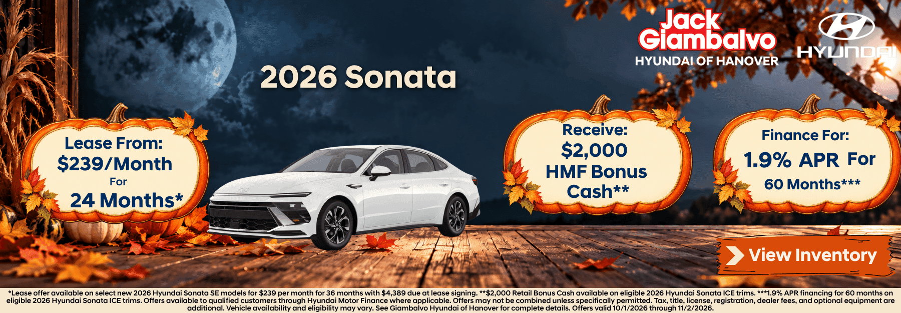 Sonata October Offers All