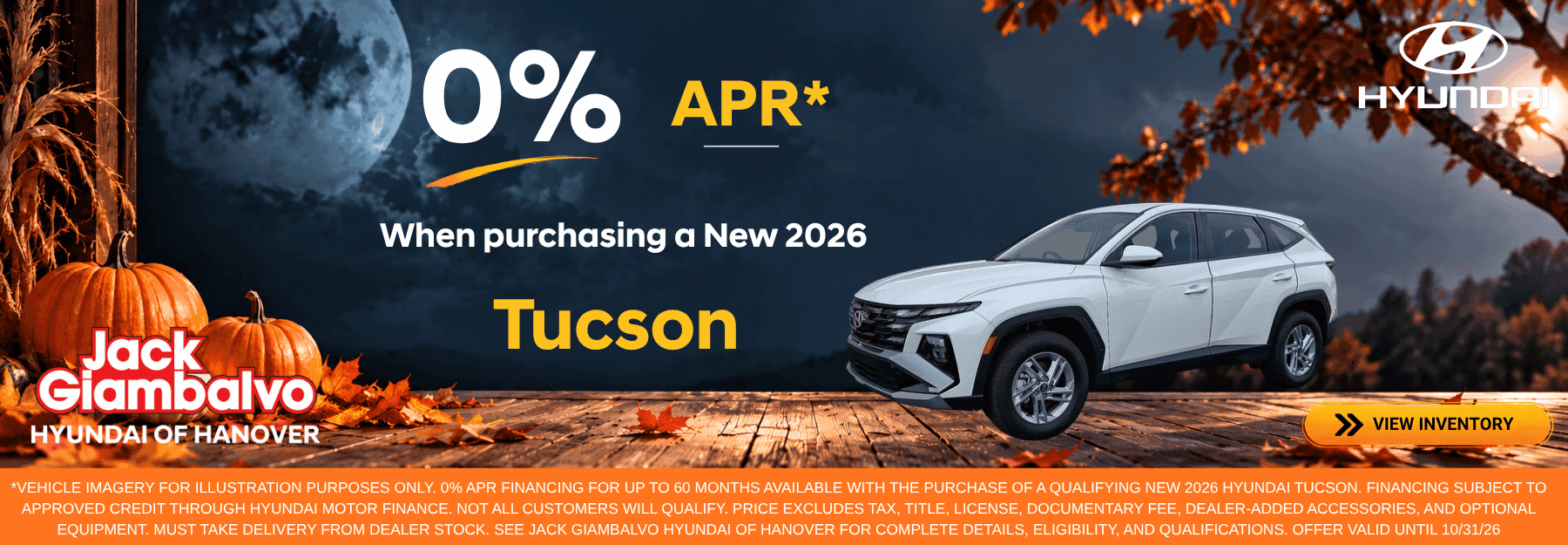 2026 Tuscon October Offeres