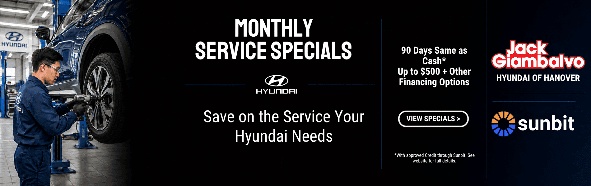 monthly service specials