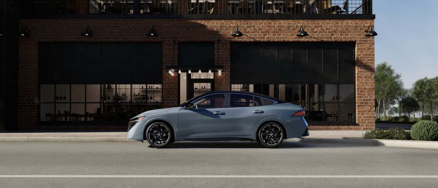 2026 Nissan Sentra Exterior Side View Parked Outside Building