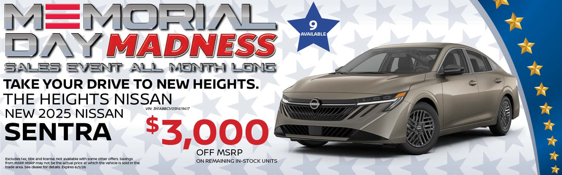 2025 Nissan Sentra Buy Offer | Heights Nissan
