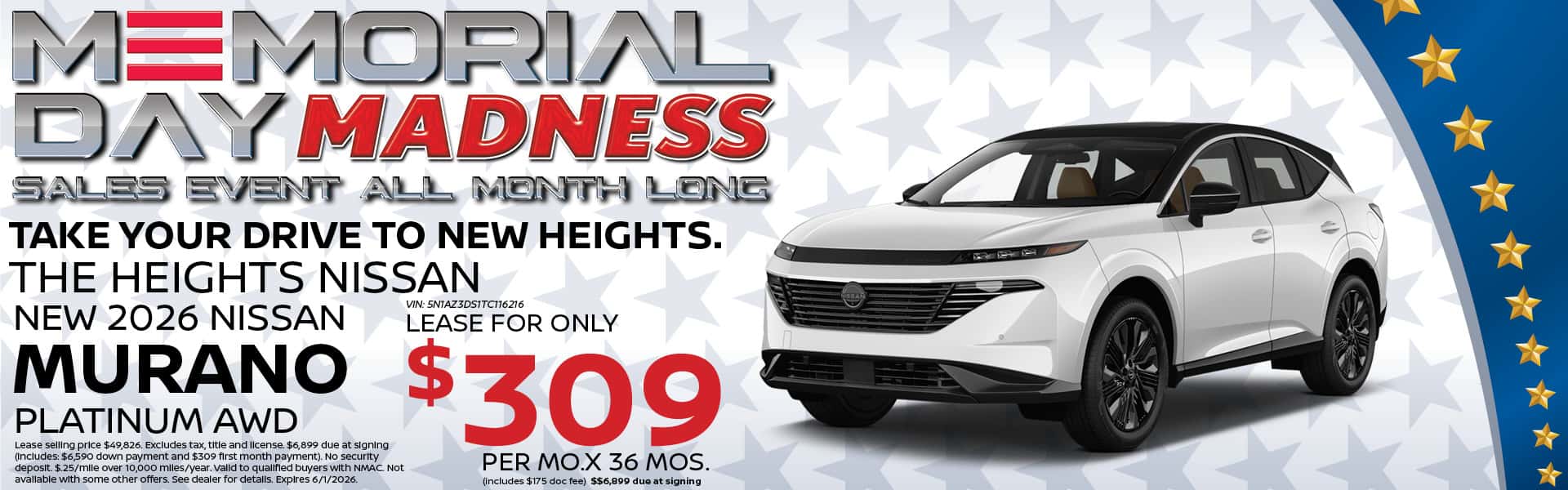 2026 Nissan Murano Lease Offer | Heights Nissan