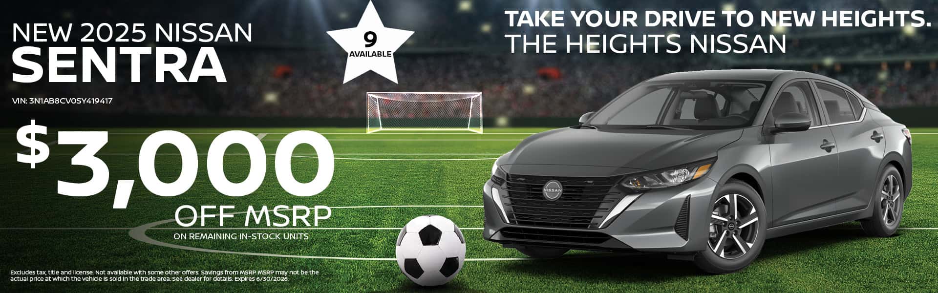 2025 Nissan Sentra Buy Offer | Heights Nissan