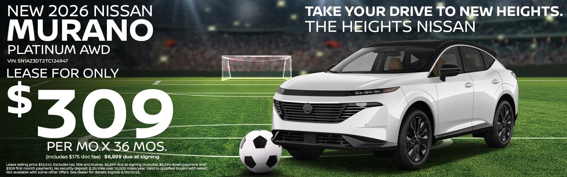 2026 Nissan Murano Lease Offer | Heights Nissan