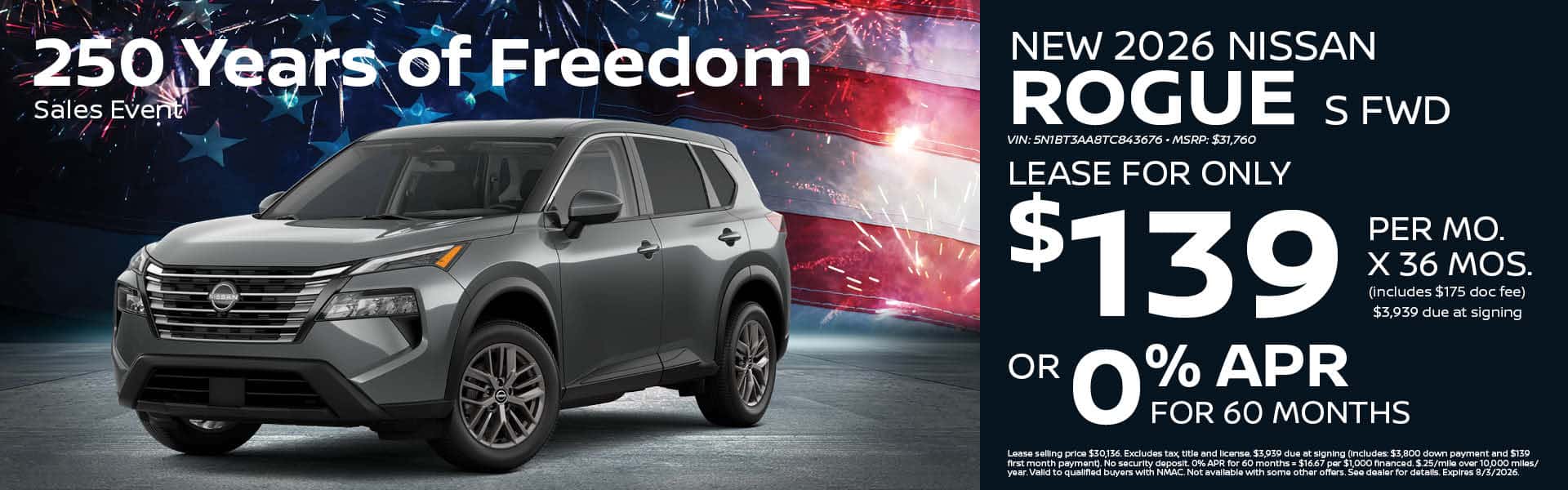 2026 Nissan Rogue Lease or Finance Offer | Heights Nissan