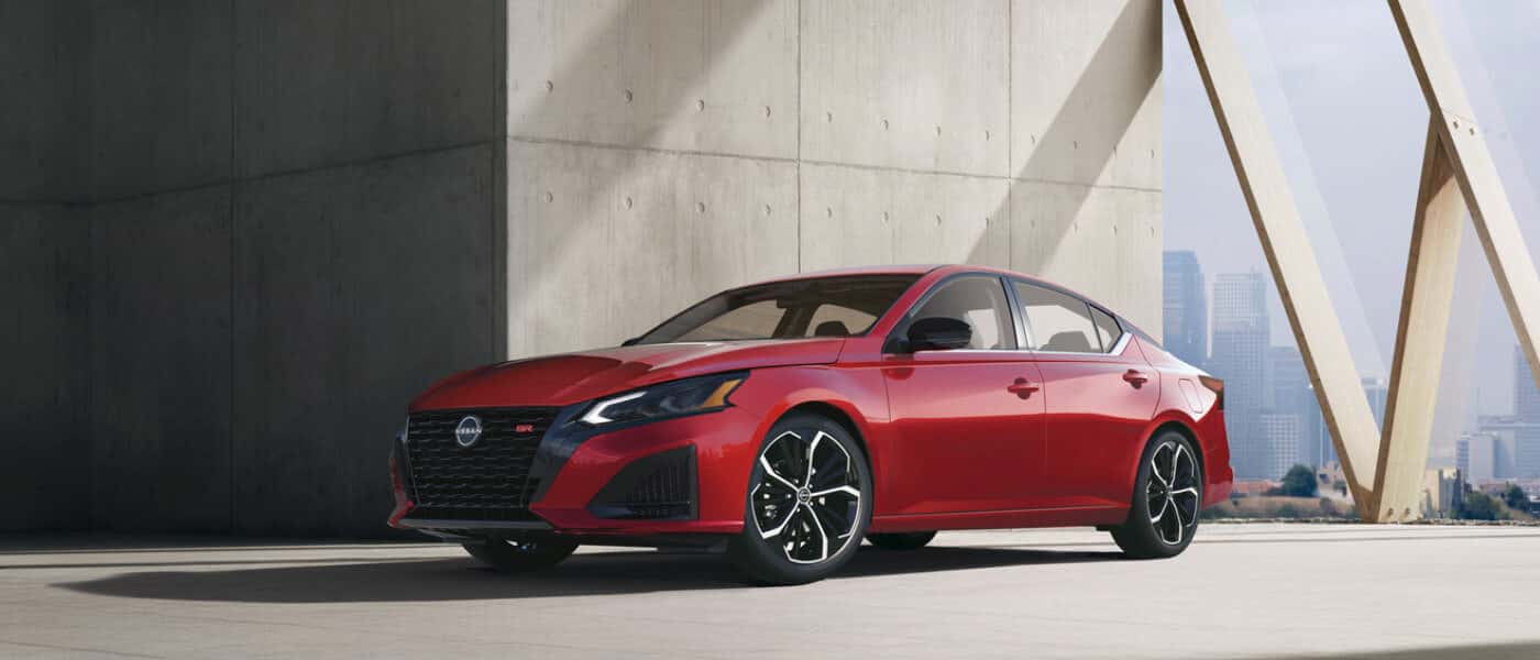 2026 Nissan Altima Exterior Parked Near Concrete Building