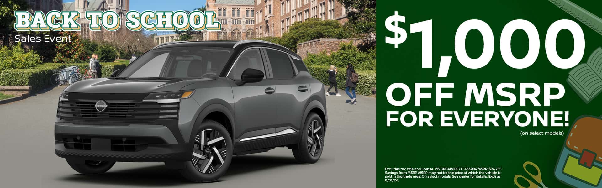 Back to School Sales Event | Heights Nissan