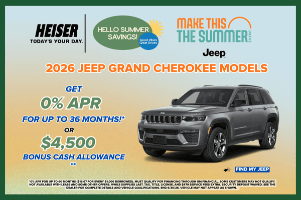 2026 Jeep Grand Cherokee Models