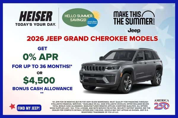 2026 Jeep Grand Cherokee Models