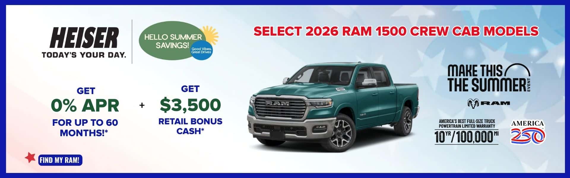 July CDJR Ram 1500
