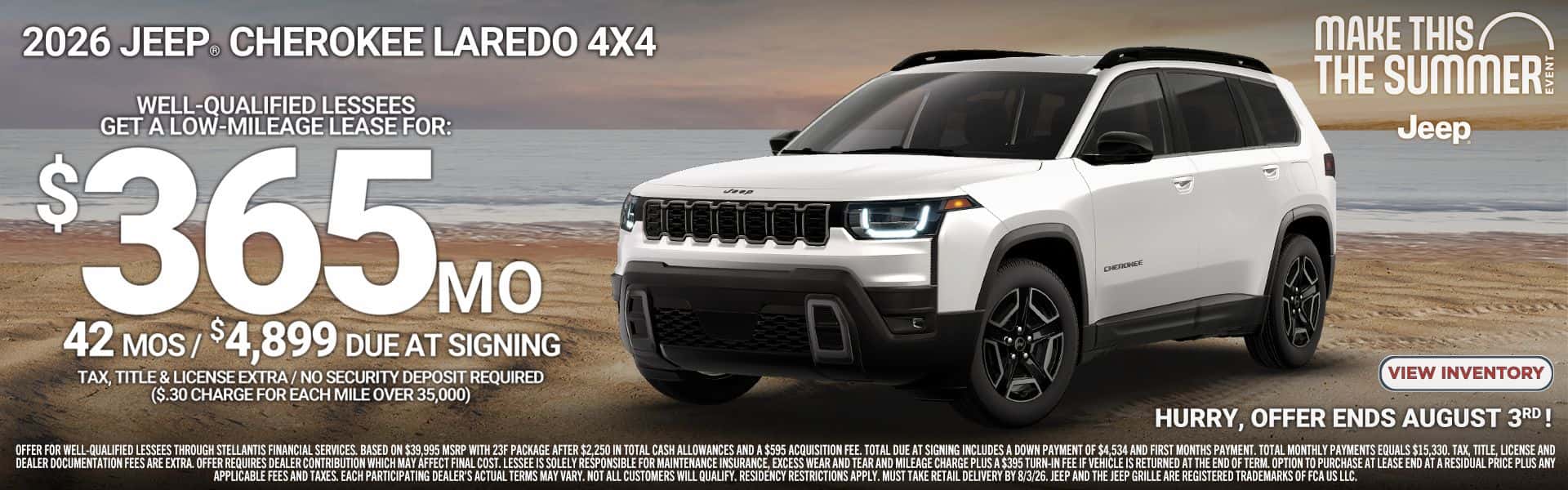 July Cherokee Laredo