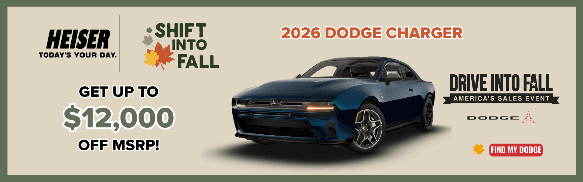 Up to $12,000 OFF MSRP*