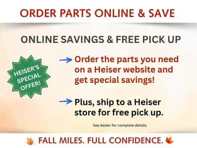 Order parts online and save