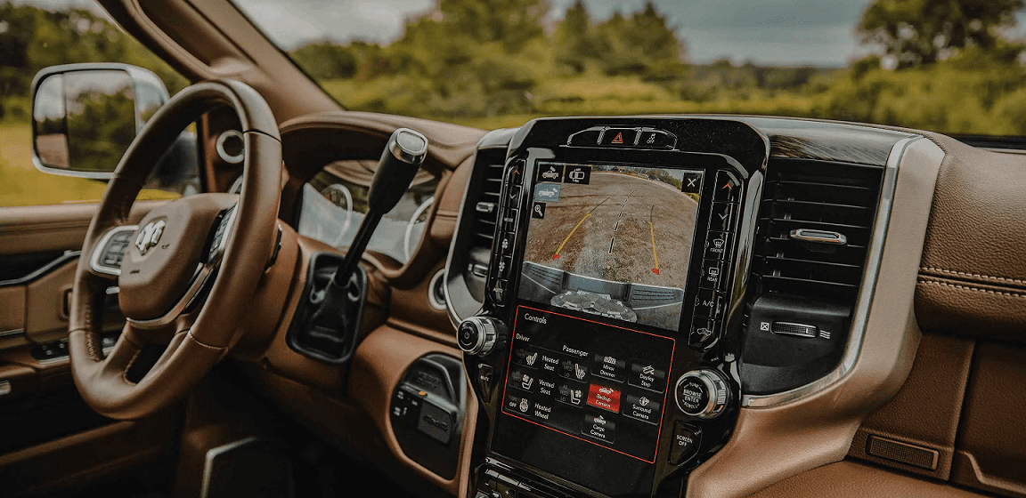 2022 RAM 3500 interior in Houston