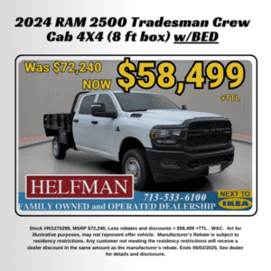 2024 RAM 2500 Tradesman Crew Cab Commercial Bed