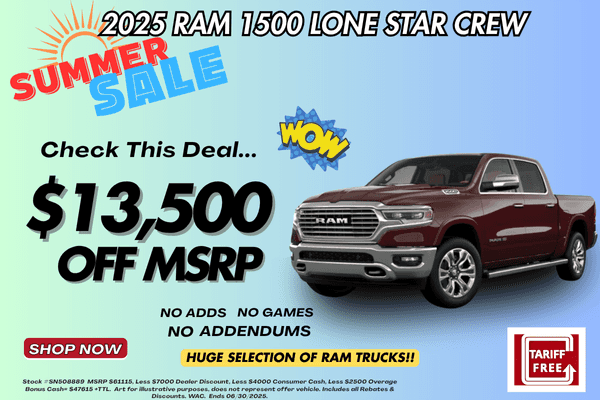 2025 RAM 1500 Lone Star Crew