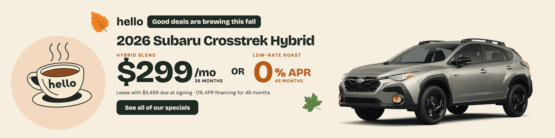 crosstrek special
