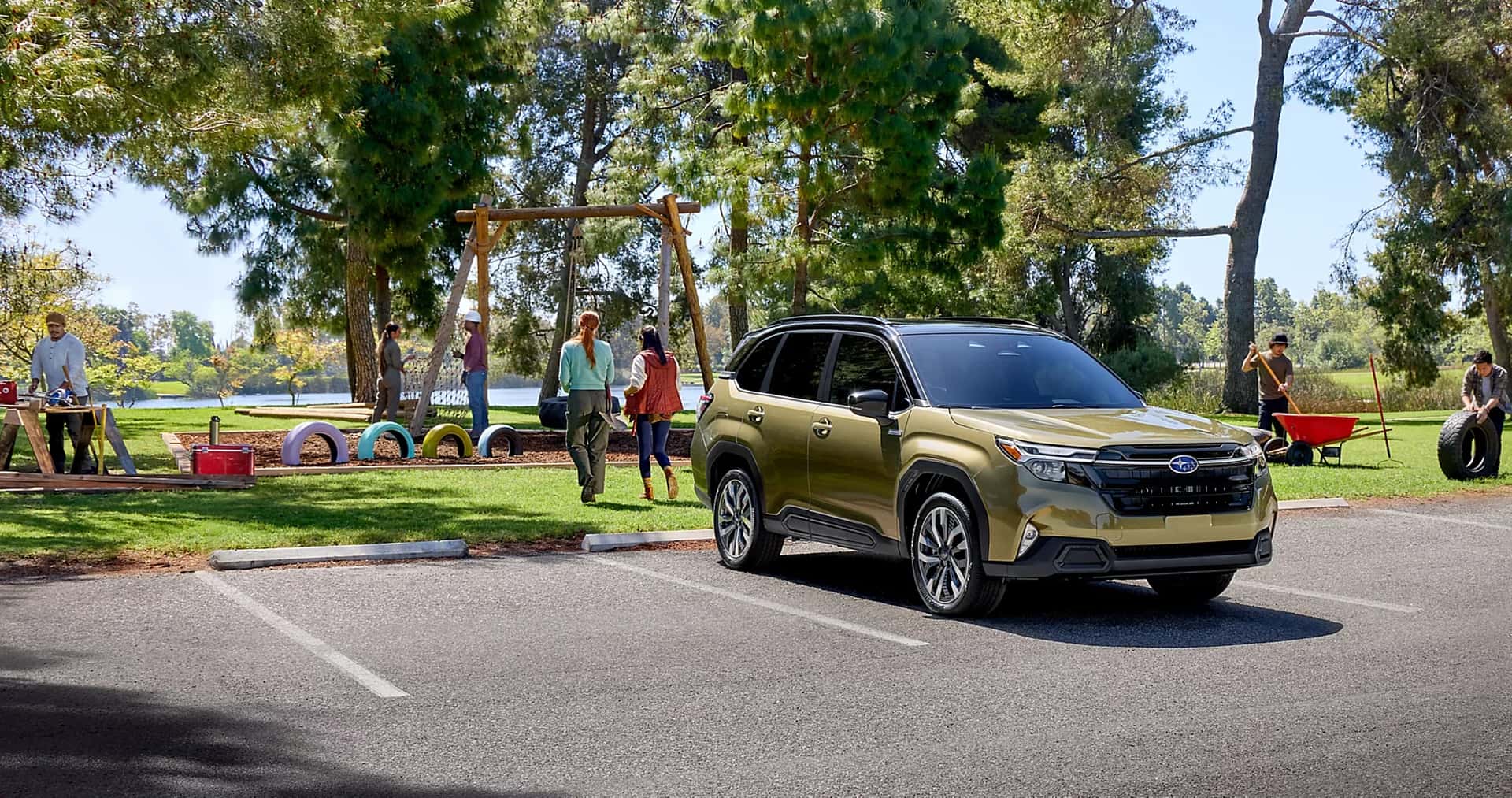 2025 Subaru Forester Hybrid at a park