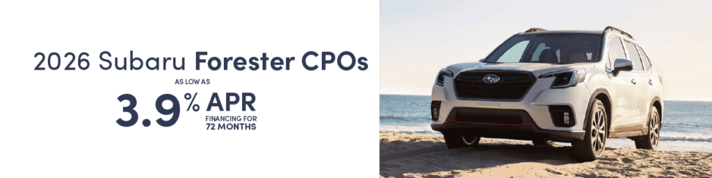 2026 Subaru Forester CPO Incentives