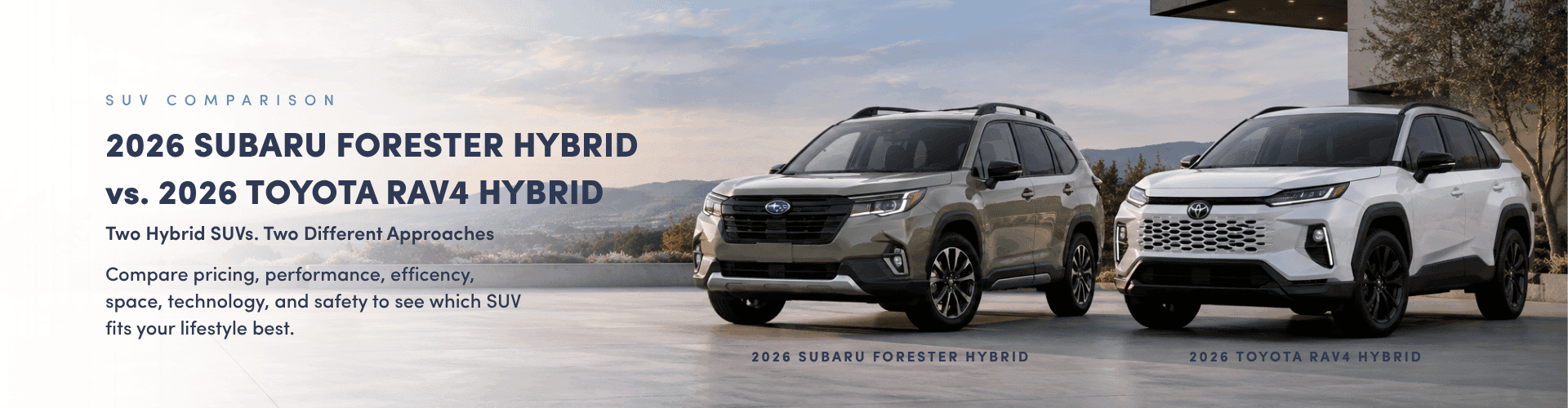 2026 Subaru Forester Hybrid vs 2026 Toyota RAV4 Hybrid