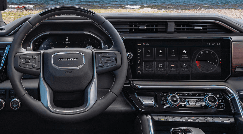 Infotainment system in a 2026 GMC Sierra at a GMC Dealer near Irmo
