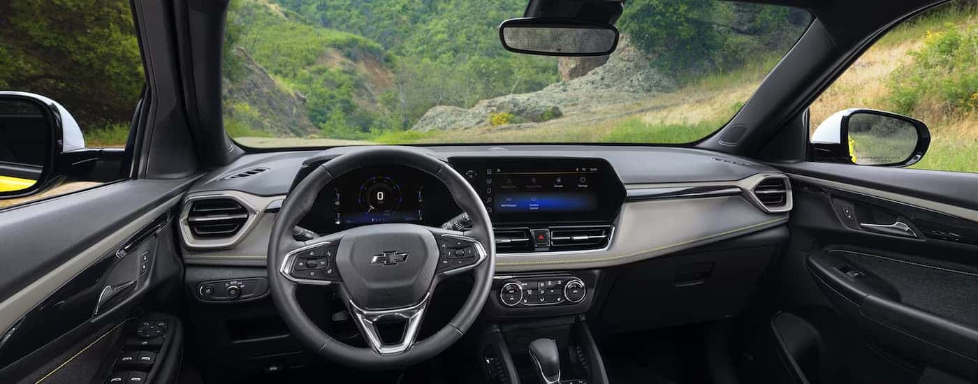 Infotainment and digital gauge cluster in a 2026 Chevy Trailblazer
