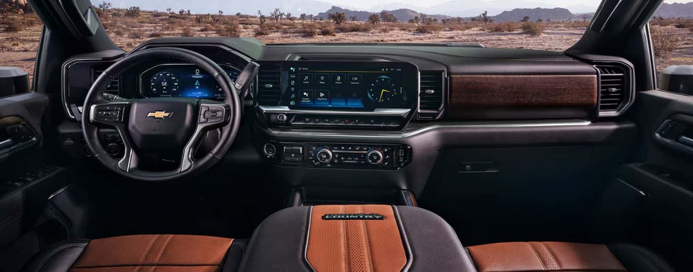 Interior view of the 2026 Chevy Silverado HD.