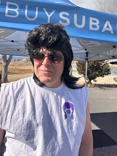 mullet headed man