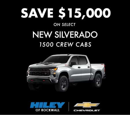 <b> SAVE $15,000</b> <br> on Select New Silverado 1500 Crew Cabs