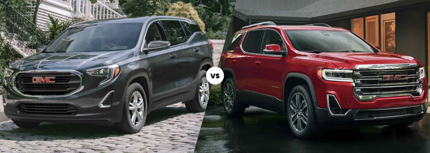 2021 GMC Terrain vs 2021 GMC Acadia