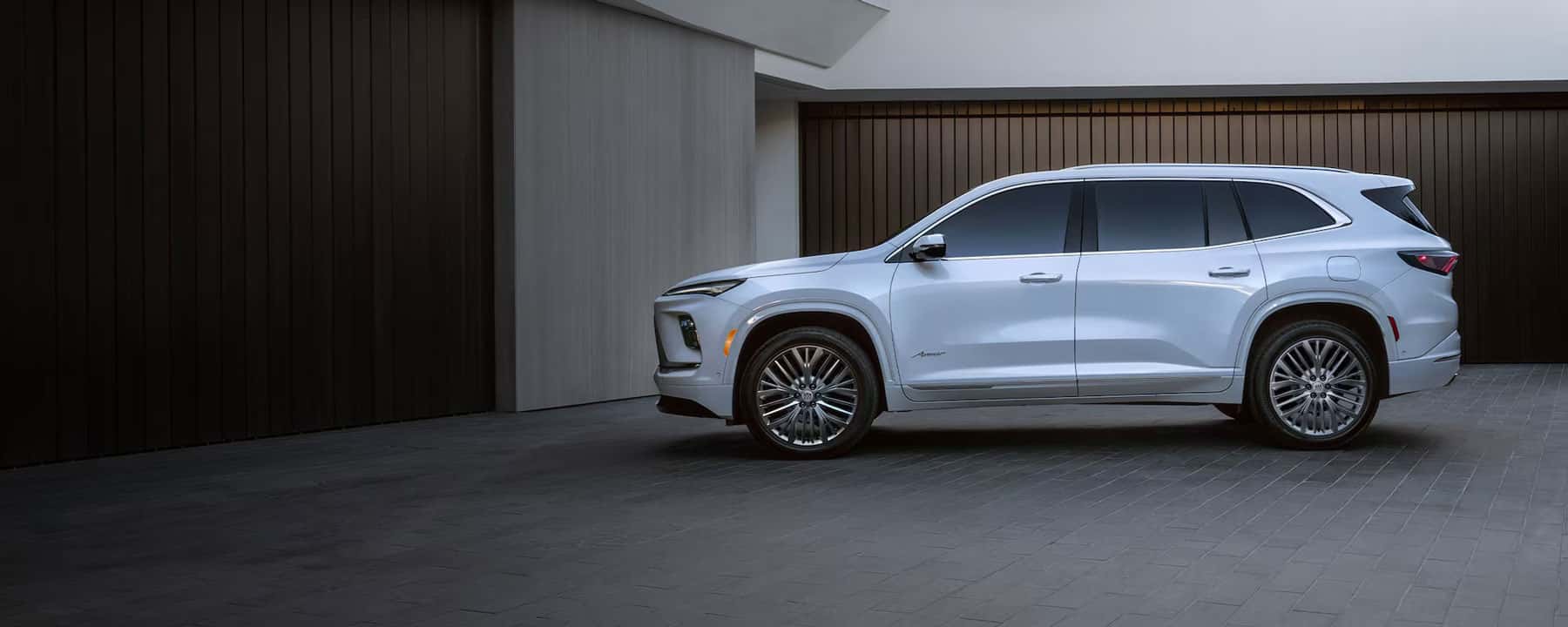 2027 Buick Enclave three-row SUV, front three-quarter exterior view