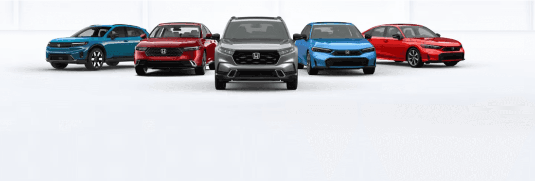 The 2026 Honda lineup is pictured side by side.