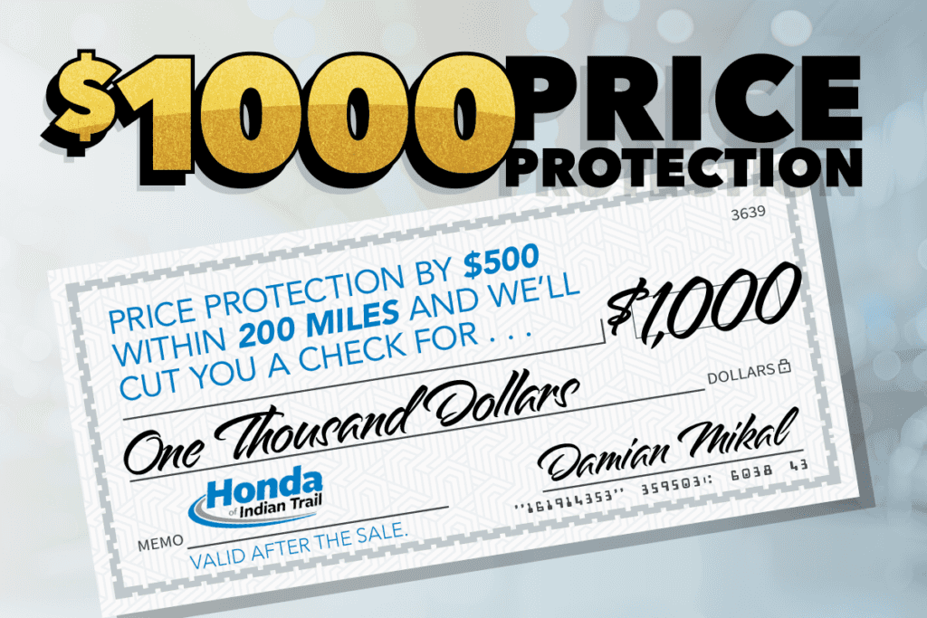 $1000 Price Protection 