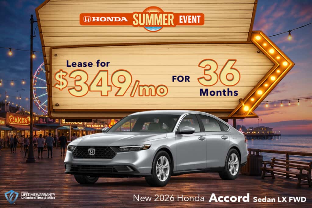 Lease a New 2026 Honda Accord Sedan LX FWD 