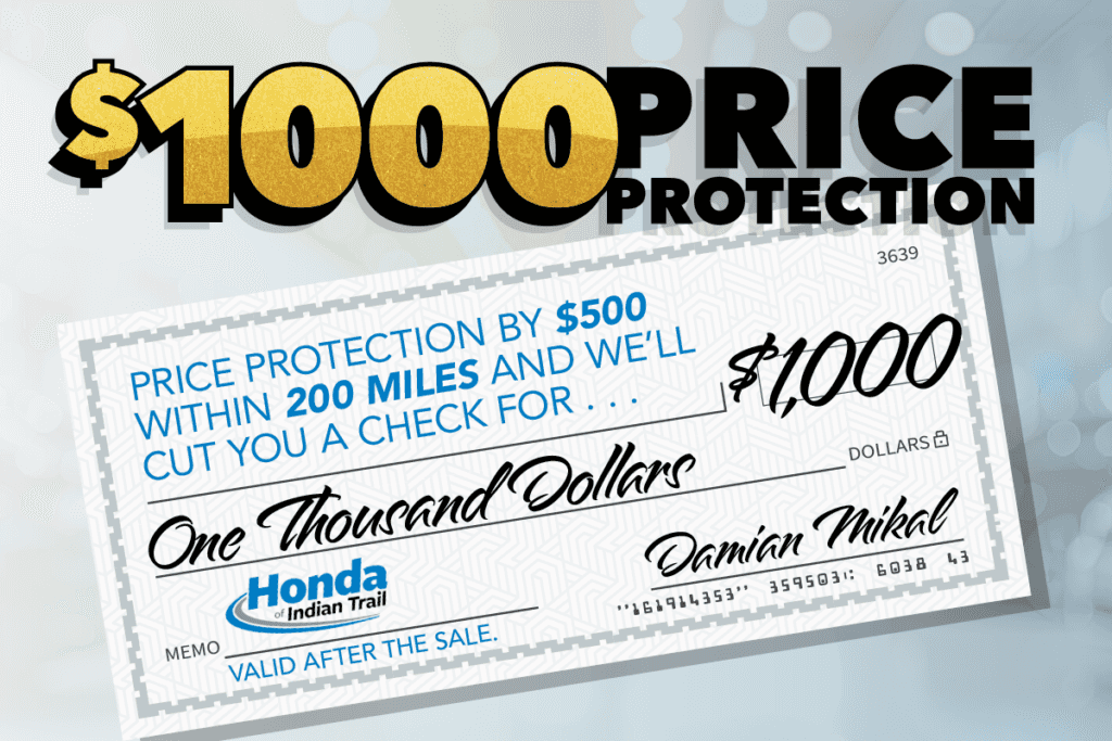 $1000 Price Protection!