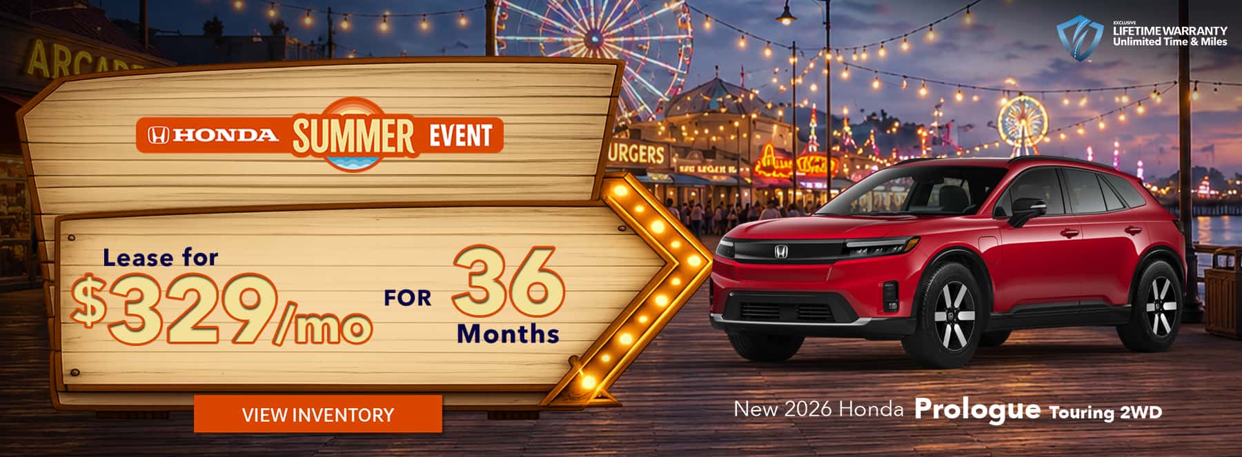 Lease a New 2026 Honda Prologue Touring 2WD for