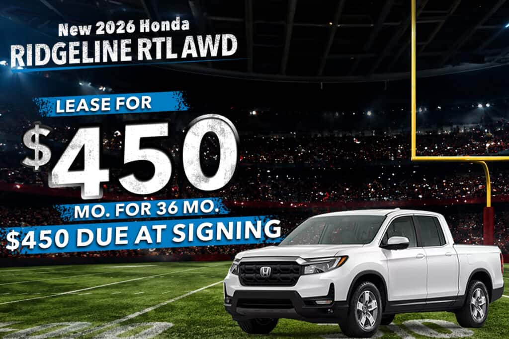 New 2026 Honda Ridgeline RTL AWD 
